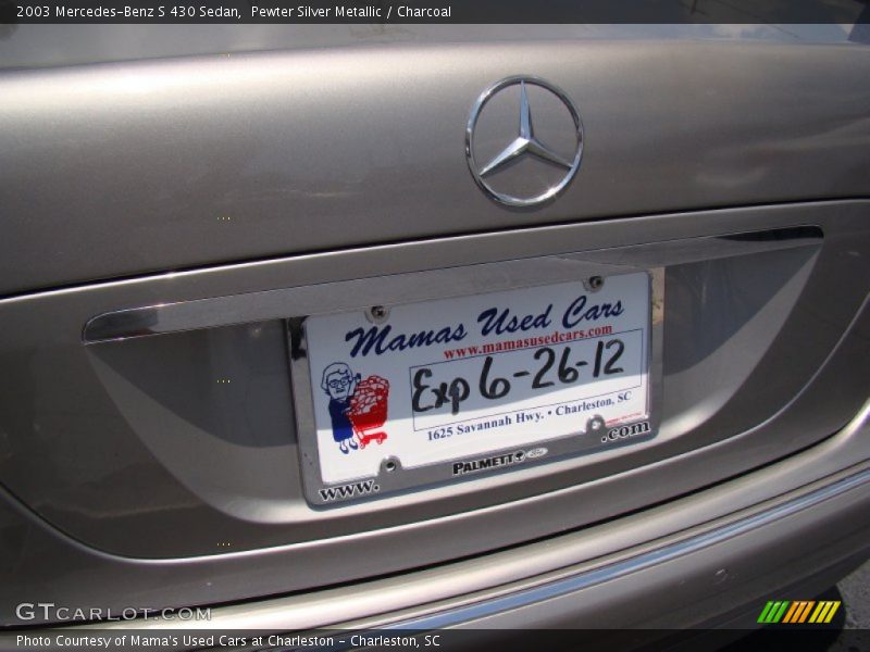 Pewter Silver Metallic / Charcoal 2003 Mercedes-Benz S 430 Sedan