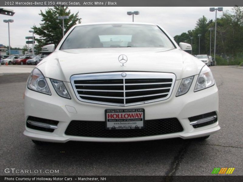Arctic White / Black 2012 Mercedes-Benz E 350 4Matic Sedan