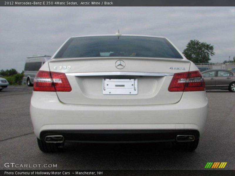 Arctic White / Black 2012 Mercedes-Benz E 350 4Matic Sedan