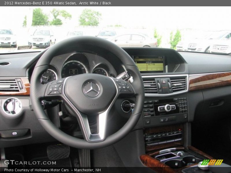 Arctic White / Black 2012 Mercedes-Benz E 350 4Matic Sedan