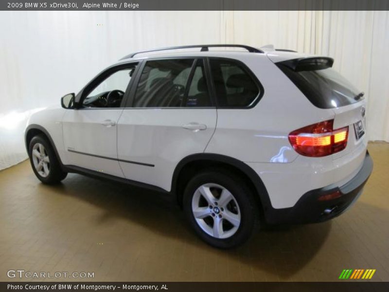 Alpine White / Beige 2009 BMW X5 xDrive30i