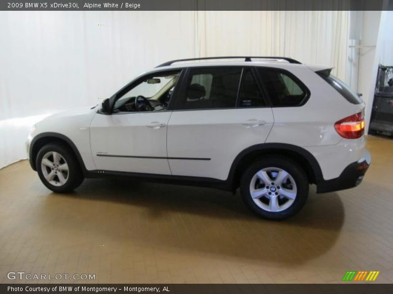 Alpine White / Beige 2009 BMW X5 xDrive30i