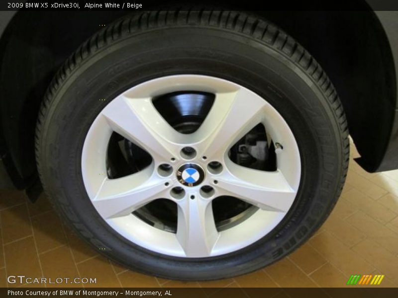 Alpine White / Beige 2009 BMW X5 xDrive30i