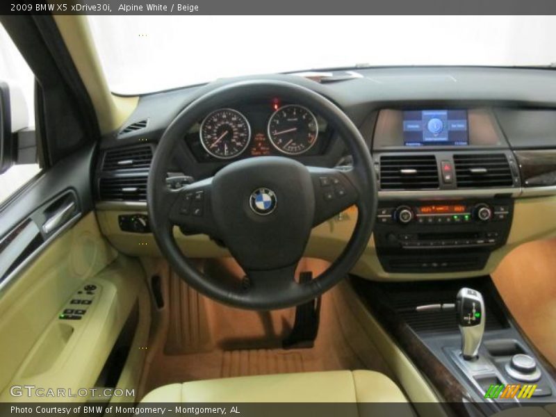 Alpine White / Beige 2009 BMW X5 xDrive30i