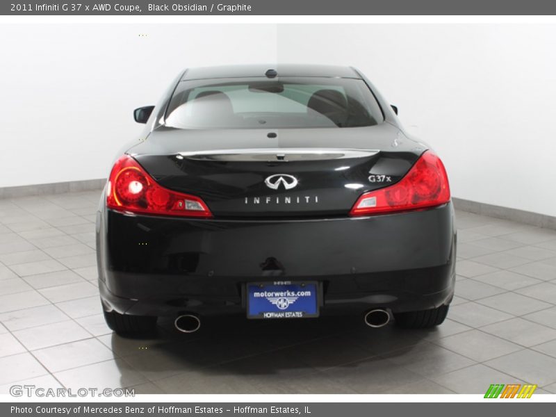 Black Obsidian / Graphite 2011 Infiniti G 37 x AWD Coupe