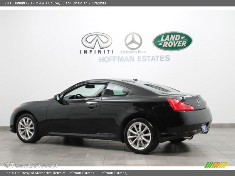 Black Obsidian / Graphite 2011 Infiniti G 37 x AWD Coupe