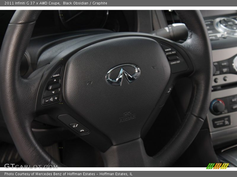 Black Obsidian / Graphite 2011 Infiniti G 37 x AWD Coupe