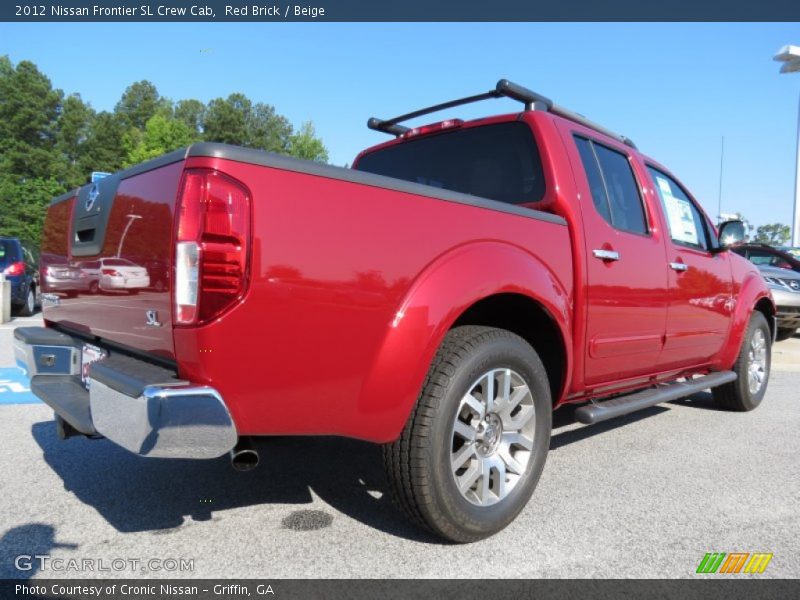 Red Brick / Beige 2012 Nissan Frontier SL Crew Cab