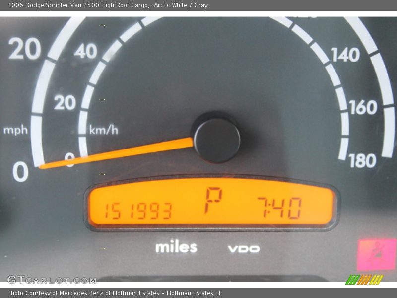 Arctic White / Gray 2006 Dodge Sprinter Van 2500 High Roof Cargo