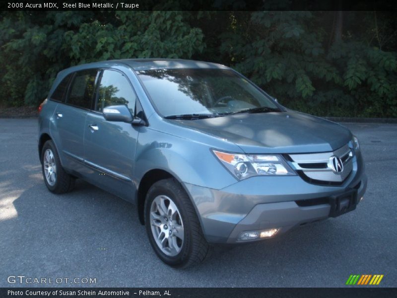 Steel Blue Metallic / Taupe 2008 Acura MDX