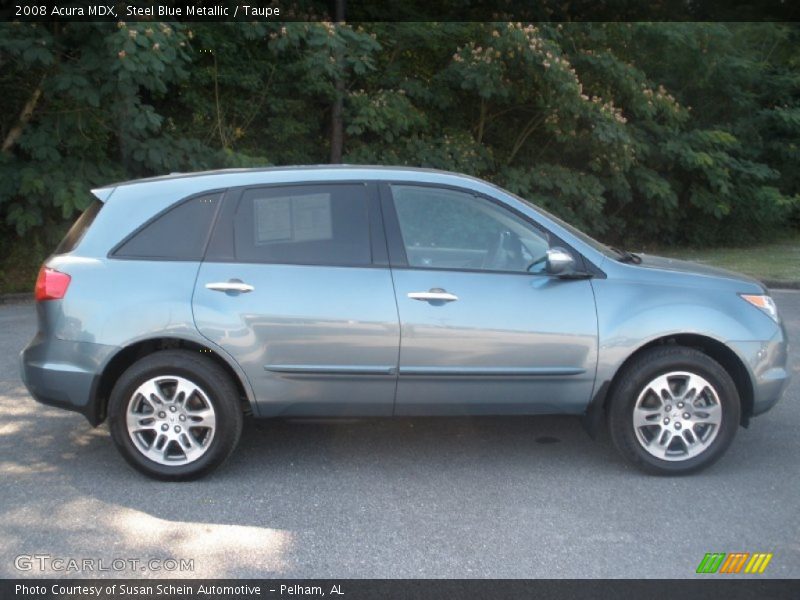 Steel Blue Metallic / Taupe 2008 Acura MDX