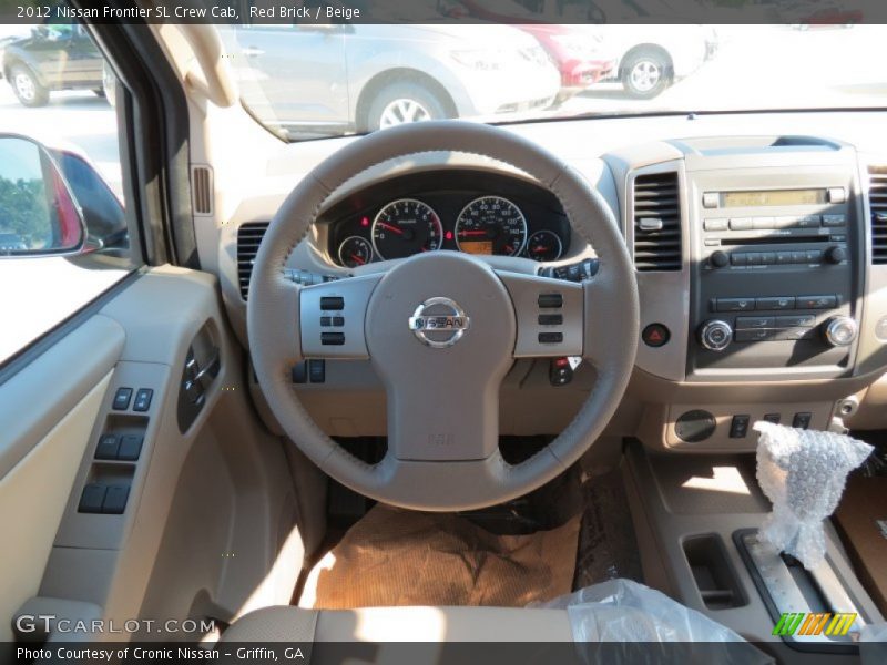 Red Brick / Beige 2012 Nissan Frontier SL Crew Cab