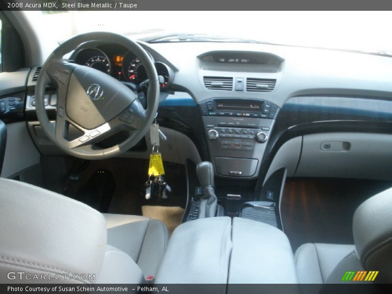 Steel Blue Metallic / Taupe 2008 Acura MDX