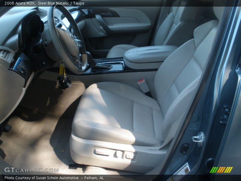 Steel Blue Metallic / Taupe 2008 Acura MDX