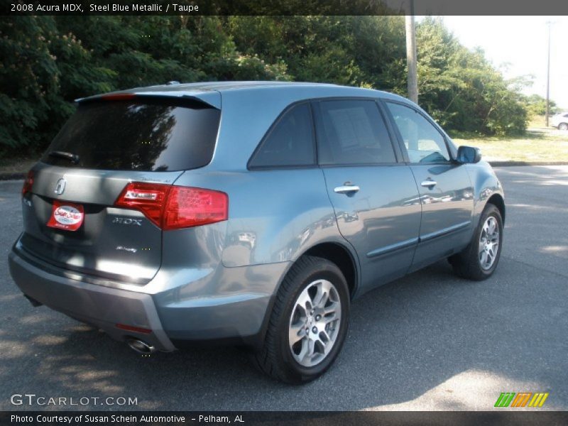 Steel Blue Metallic / Taupe 2008 Acura MDX