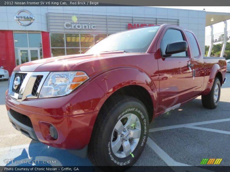 Red Brick / Beige 2012 Nissan Frontier SV V6 King Cab