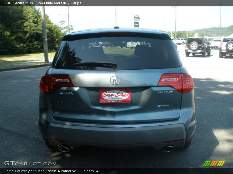 Steel Blue Metallic / Taupe 2008 Acura MDX