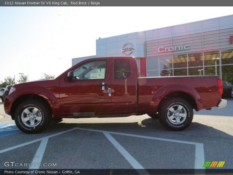 Red Brick / Beige 2012 Nissan Frontier SV V6 King Cab
