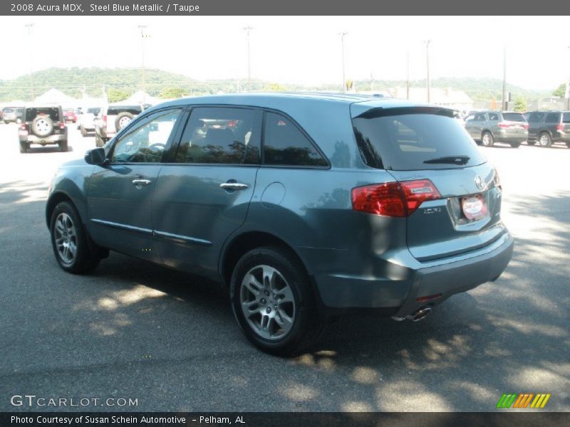 Steel Blue Metallic / Taupe 2008 Acura MDX
