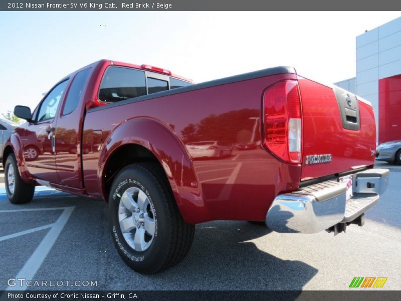 Red Brick / Beige 2012 Nissan Frontier SV V6 King Cab