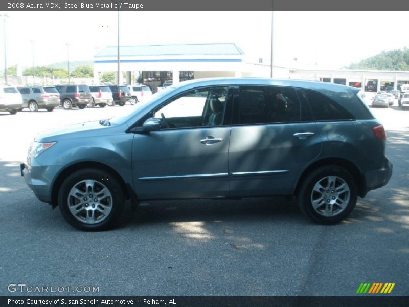 Steel Blue Metallic / Taupe 2008 Acura MDX