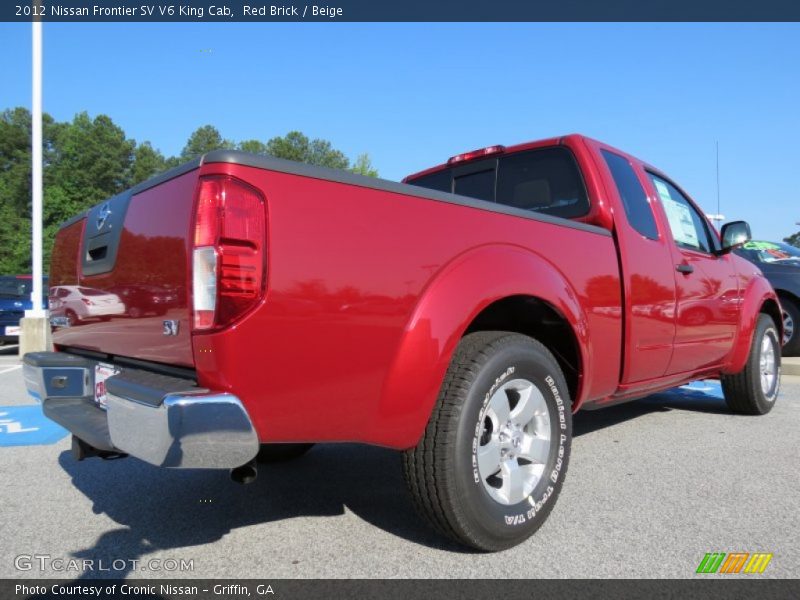 Red Brick / Beige 2012 Nissan Frontier SV V6 King Cab