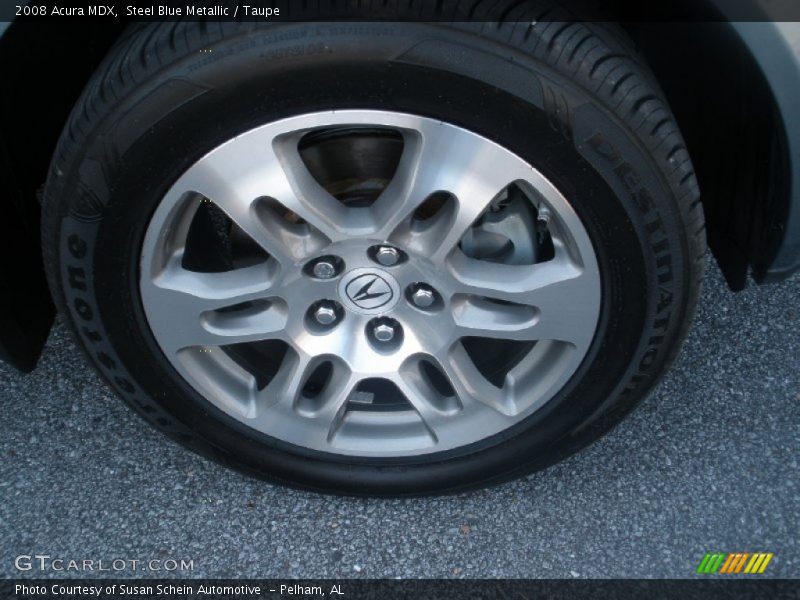 Steel Blue Metallic / Taupe 2008 Acura MDX