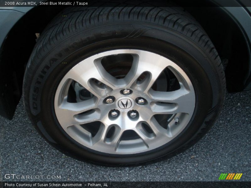 Steel Blue Metallic / Taupe 2008 Acura MDX