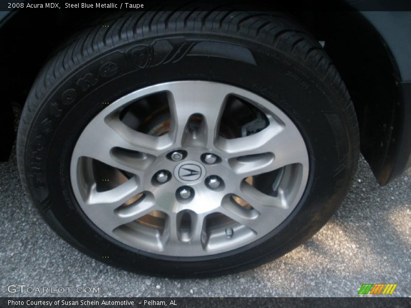Steel Blue Metallic / Taupe 2008 Acura MDX