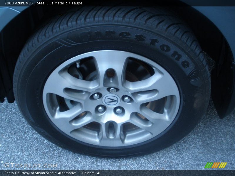 Steel Blue Metallic / Taupe 2008 Acura MDX