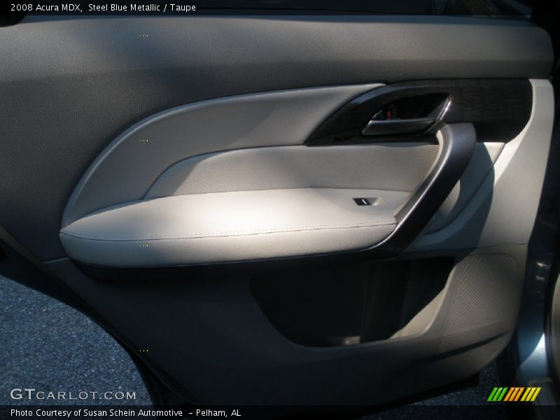 Steel Blue Metallic / Taupe 2008 Acura MDX