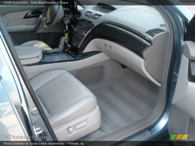 Steel Blue Metallic / Taupe 2008 Acura MDX