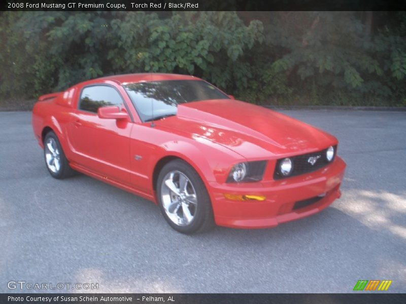 Torch Red / Black/Red 2008 Ford Mustang GT Premium Coupe