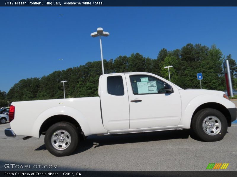 Avalanche White / Steel 2012 Nissan Frontier S King Cab