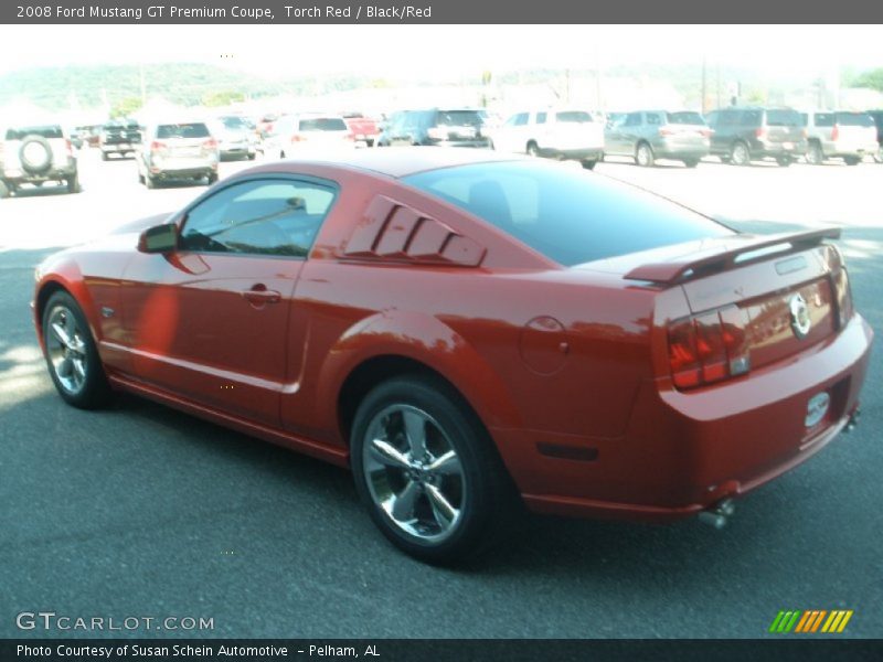 Torch Red / Black/Red 2008 Ford Mustang GT Premium Coupe
