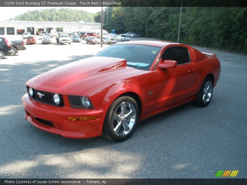 Torch Red / Black/Red 2008 Ford Mustang GT Premium Coupe
