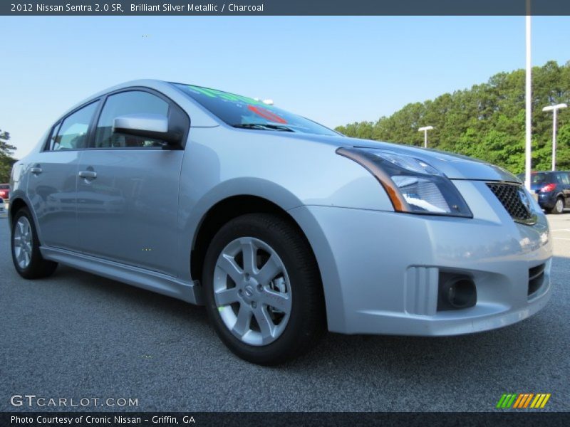 Brilliant Silver Metallic / Charcoal 2012 Nissan Sentra 2.0 SR