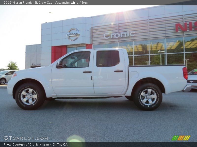 Avalanche White / Steel 2012 Nissan Frontier SL Crew Cab