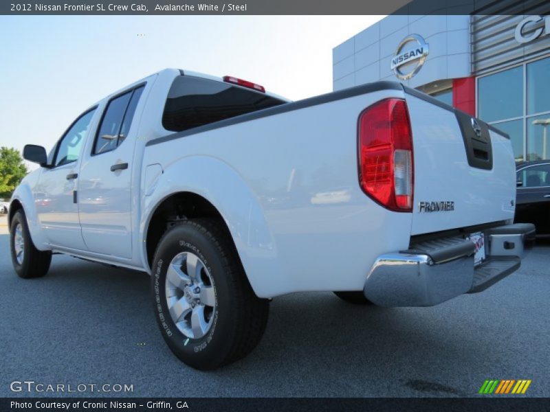 Avalanche White / Steel 2012 Nissan Frontier SL Crew Cab