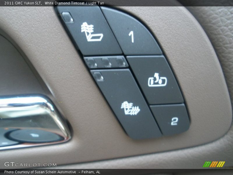 White Diamond Tintcoat / Light Tan 2011 GMC Yukon SLT
