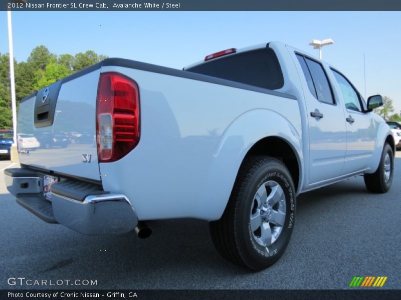 Avalanche White / Steel 2012 Nissan Frontier SL Crew Cab