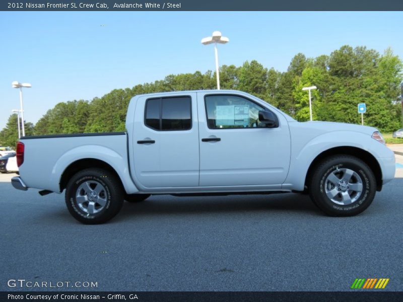 Avalanche White / Steel 2012 Nissan Frontier SL Crew Cab