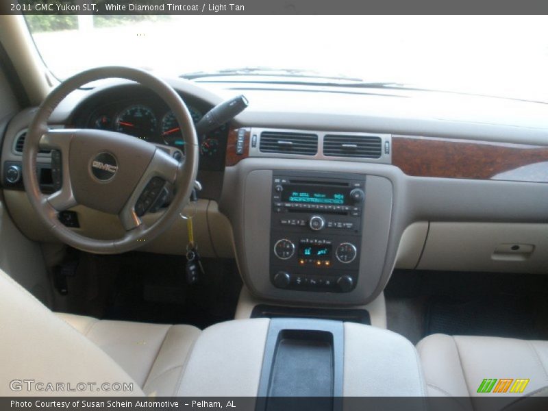 White Diamond Tintcoat / Light Tan 2011 GMC Yukon SLT