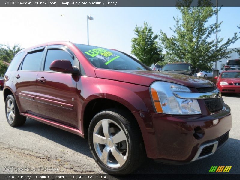 Deep Ruby Red Metallic / Ebony 2008 Chevrolet Equinox Sport