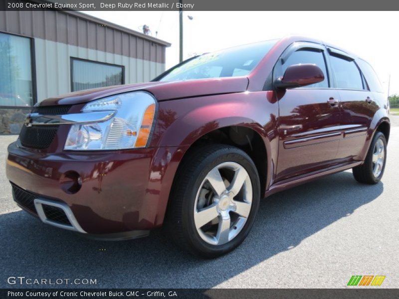 Deep Ruby Red Metallic / Ebony 2008 Chevrolet Equinox Sport