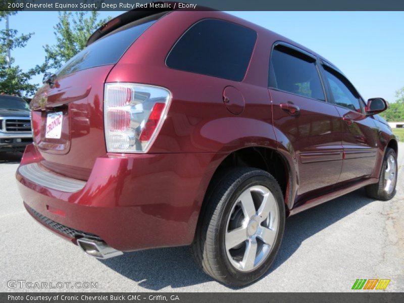 Deep Ruby Red Metallic / Ebony 2008 Chevrolet Equinox Sport