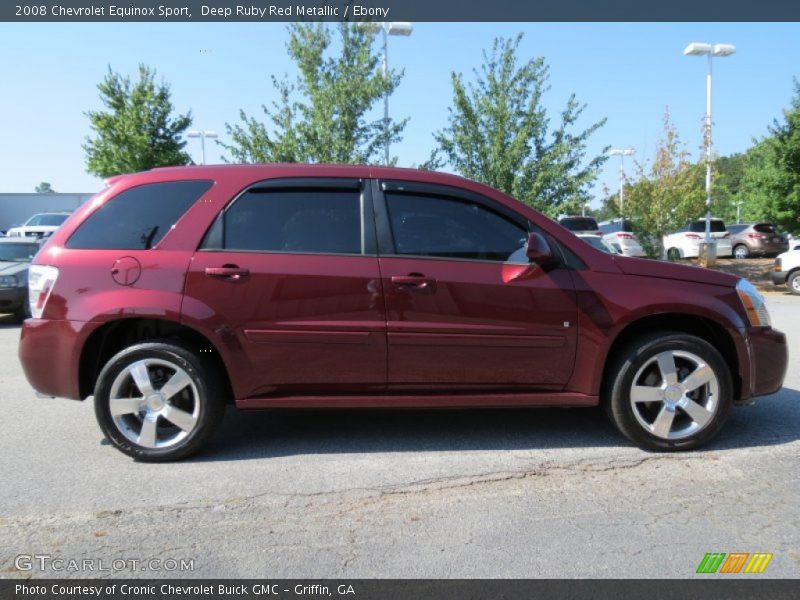 Deep Ruby Red Metallic / Ebony 2008 Chevrolet Equinox Sport