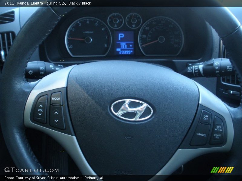 Black / Black 2011 Hyundai Elantra Touring GLS