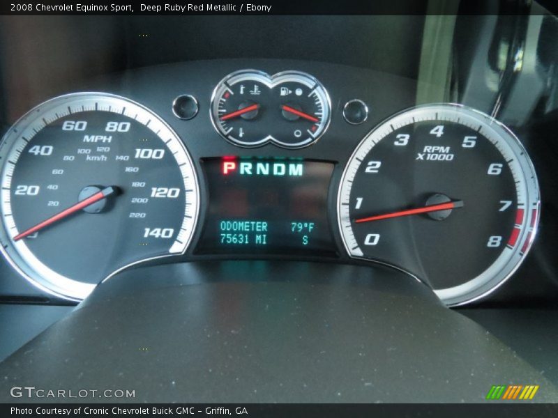 Deep Ruby Red Metallic / Ebony 2008 Chevrolet Equinox Sport
