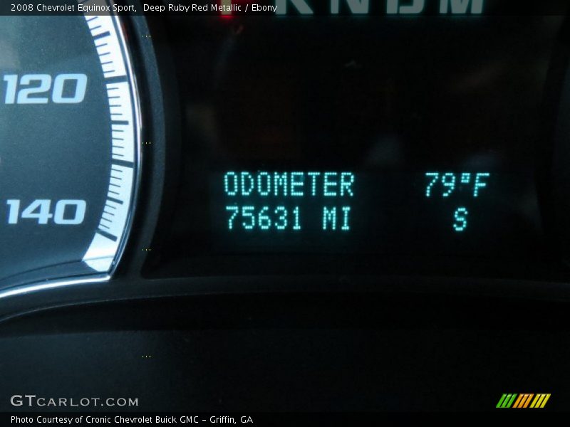 Deep Ruby Red Metallic / Ebony 2008 Chevrolet Equinox Sport